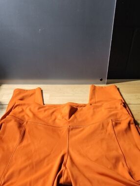 Calia Orange High-Waist Performance Leggings